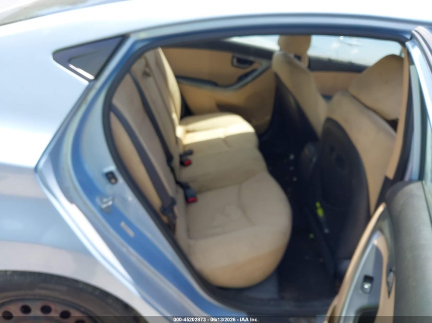 2013 Hyundai Elantra VIN KMHDH4AE0DU535626 IAAI salvage auction — NORMAL WEAR, Clear (Indiana), sold $250 on 2026-07-29 (photo 8)