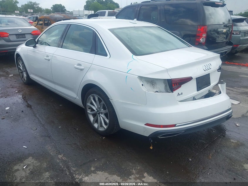 2019 Audi A4 VIN WAUGMAF49KA060548 IAAI salvage auction — REAR END, Salvage (Idaho), sold $7,100 on 2026-07-13 (photo 3)