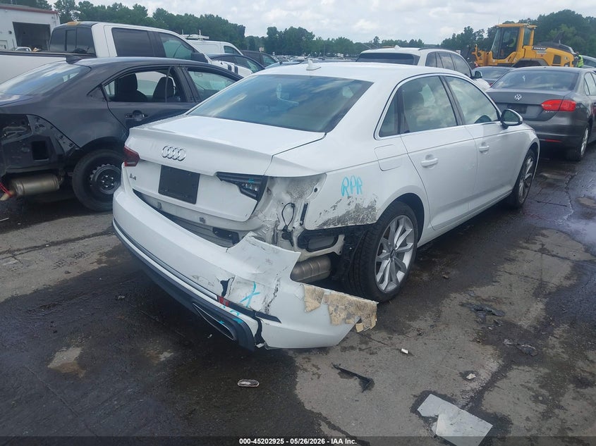 2019 Audi A4 VIN WAUGMAF49KA060548 IAAI salvage auction — REAR END, Salvage (Idaho), sold $7,100 on 2026-07-13 (photo 4)