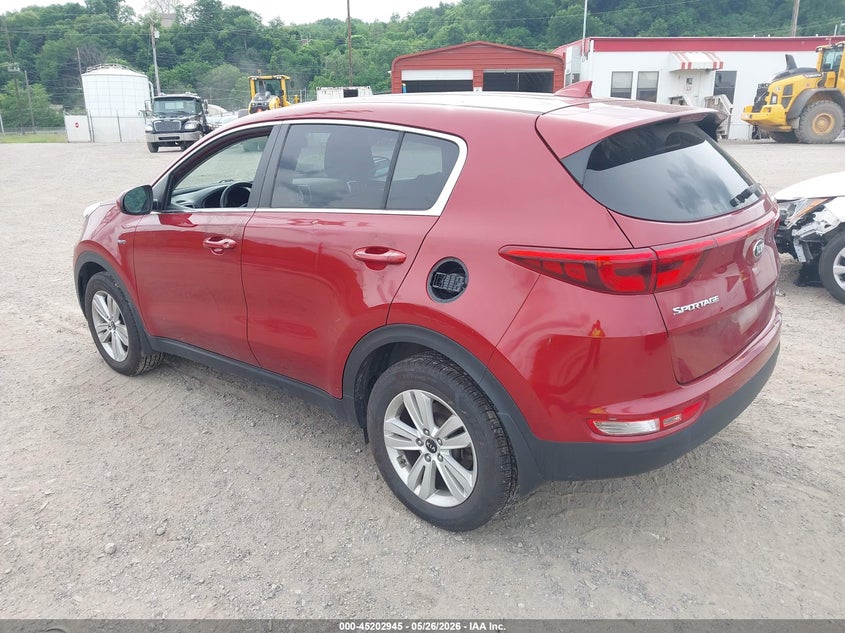 2017 Kia Sportage VIN KNDPMCAC7H7296098 IAAI salvage auction — RIGHT FRONT, Salvage (Pennsylvania), sold $2,650 on 2026-07-21 (photo 3)