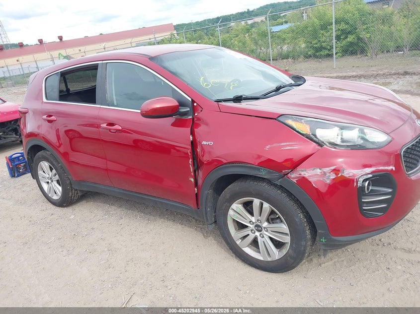 2017 Kia Sportage VIN KNDPMCAC7H7296098 IAAI salvage auction — RIGHT FRONT, Salvage (Pennsylvania), sold $2,650 on 2026-07-21 (photo 6)