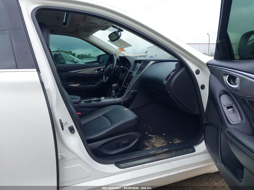 2014 Infiniti Q50 VIN JN1BV7AP9EM679767 IAAI salvage auction — LEFT SIDE, Salvage (Georgia), sold $1,275 on 2026-07-16 (photo 5)