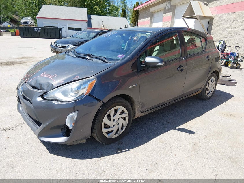2015 Toyota Prius c VIN JTDKDTB36F1585868 IAAI salvage auction — FRONT END, Salvage (Maine), sold $950 on 2026-07-13 (photo 2)