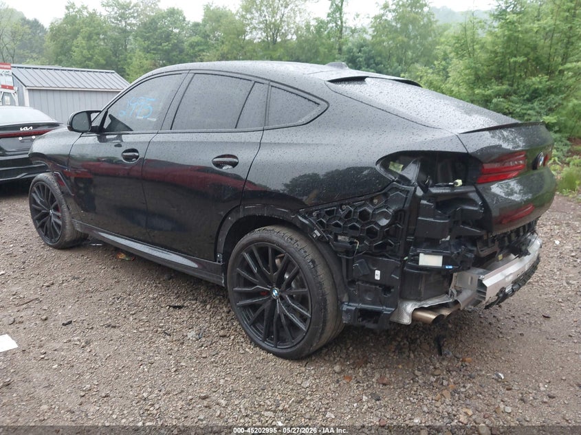 2025 BMW X6 VIN 5UX43EX0XS9X60915 IAAI salvage auction — FRONT & REAR, Salvage (Pennsylvania), sold $40,700 on 2026-07-21 (photo 3)