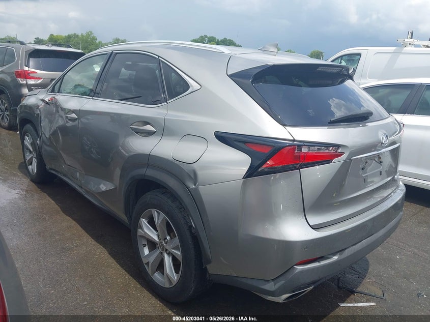 2017 Lexus Nx VIN JTJYARBZ2H2057944 IAAI salvage auction — LEFT SIDE, Salvage (North Carolina), sold $7,850 on 2026-07-27 (photo 3)