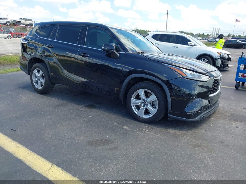 2020 Toyota Highlander VIN 5TDZZRAH5LS012443 IAAI salvage auction — Unknown, Certificate Of Destruction (Florida), sold $11,800 on 2026-06-24 (photo 1)