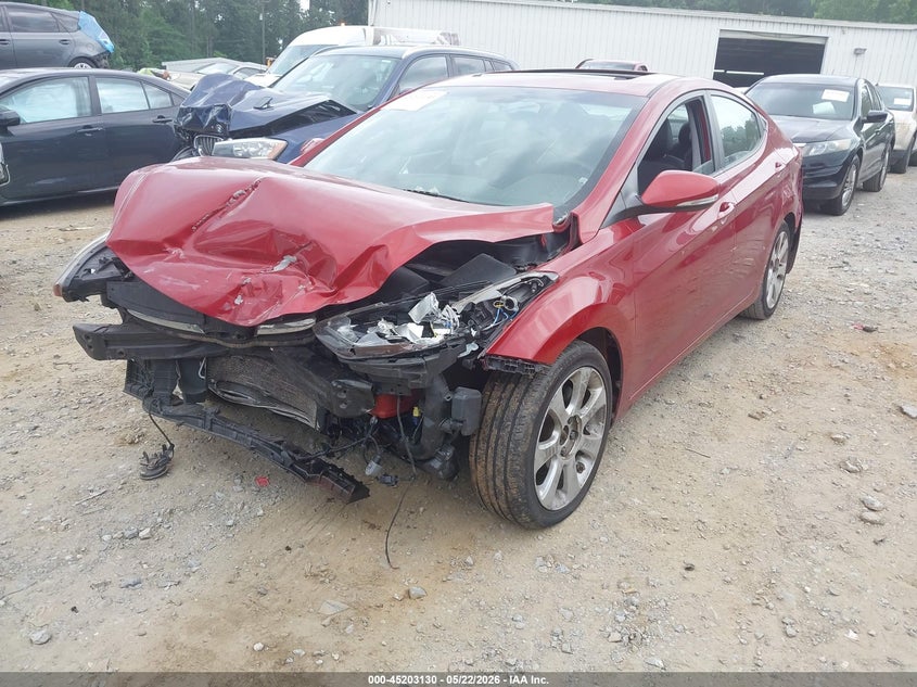 2011 Hyundai Elantra VIN KMHDH4AE8BU091120 IAAI salvage auction — FRONT END, Bill Of Sale (Georgia), sold $250 on 2026-07-28 (photo 2)