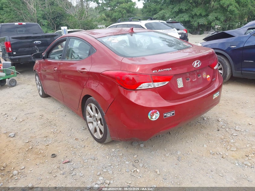 2011 Hyundai Elantra VIN KMHDH4AE8BU091120 IAAI salvage auction — FRONT END, Bill Of Sale (Georgia), sold $250 on 2026-07-28 (photo 3)