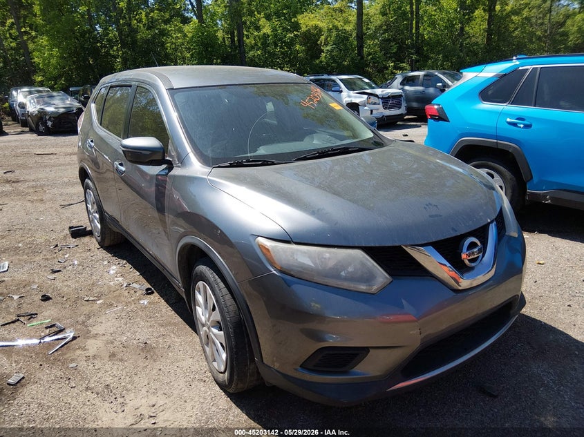 2015 Nissan Rogue VIN KNMAT2MT0FP590891 IAAI salvage auction — LEFT FRONT, Salvage Title, sold $400 on 2026-07-21 (photo 1)