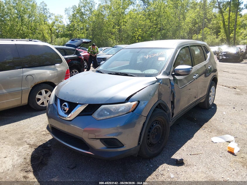 2015 Nissan Rogue VIN KNMAT2MT0FP590891 IAAI salvage auction — LEFT FRONT, Salvage Title, sold $400 on 2026-07-21 (photo 2)