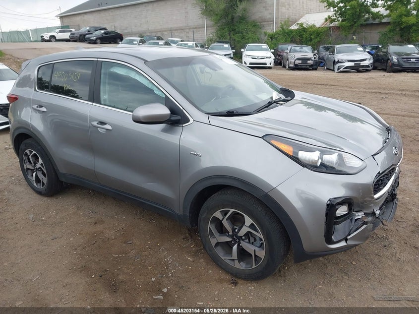 2022 Kia Sportage VIN KNDPMCAC5N7980711 IAAI salvage auction — FRONT END, Salvage (Minnesota), sold $4,000 on 2026-07-22 (photo 1)