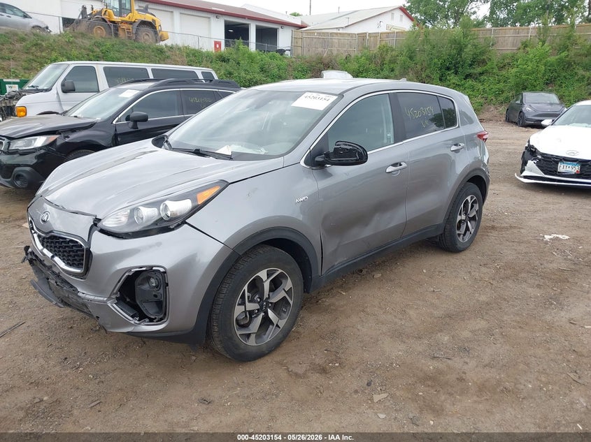 2022 Kia Sportage VIN KNDPMCAC5N7980711 IAAI salvage auction — FRONT END, Salvage (Minnesota), sold $4,000 on 2026-07-22 (photo 2)