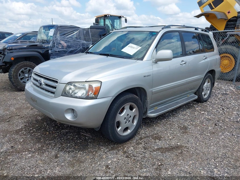 2007 Toyota Highlander VIN JTEDP21AX70139722 IAAI salvage auction — NORMAL WEAR, Original (Texas), sold $1,200 on 2026-07-21 (photo 2)