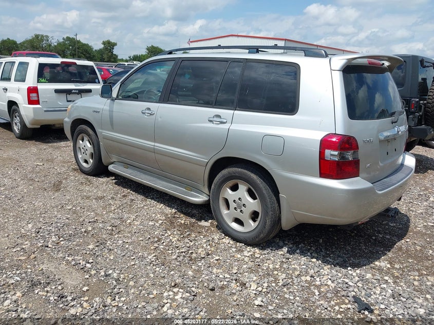 2007 Toyota Highlander VIN JTEDP21AX70139722 IAAI salvage auction — NORMAL WEAR, Original (Texas), sold $1,200 on 2026-07-21 (photo 3)