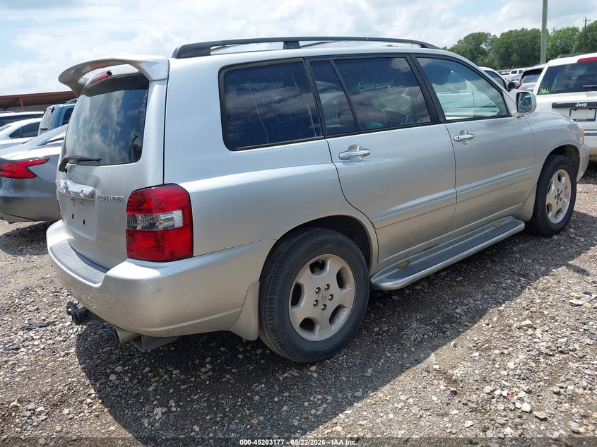 2007 Toyota Highlander VIN JTEDP21AX70139722 IAAI salvage auction — NORMAL WEAR, Original (Texas), sold $1,200 on 2026-07-21 (photo 4)