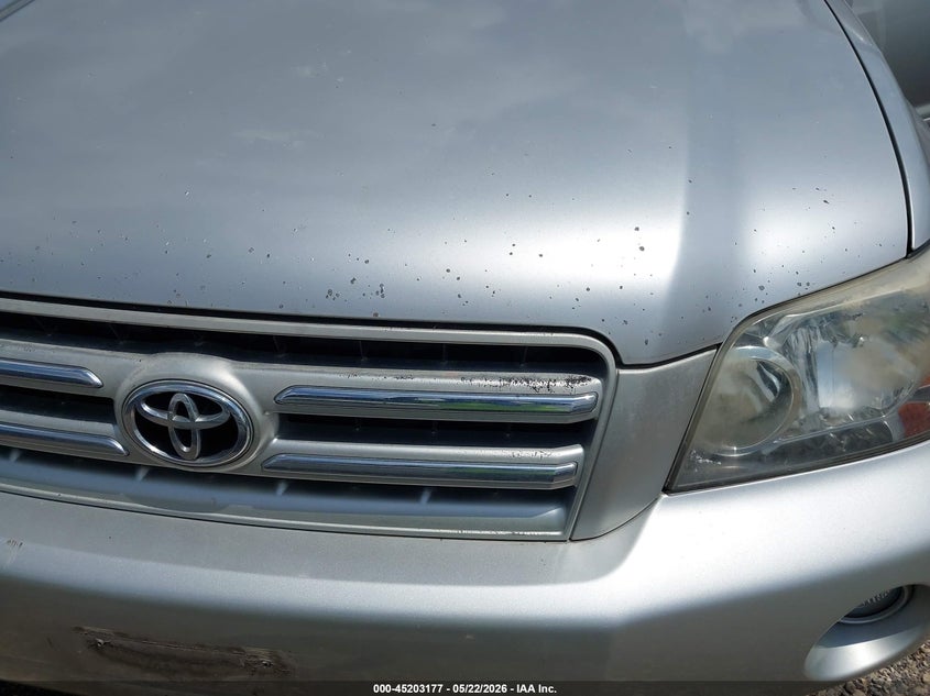 2007 Toyota Highlander VIN JTEDP21AX70139722 IAAI salvage auction — NORMAL WEAR, Original (Texas), sold $1,200 on 2026-07-21 (photo 6)