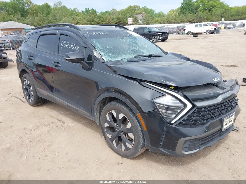 2024 Kia Sportage VIN 5XYK6CDF0RG166999 IAAI salvage auction — FRONT END, Salvage (Indiana), sold $4,550 on 2026-07-28 (photo 1)