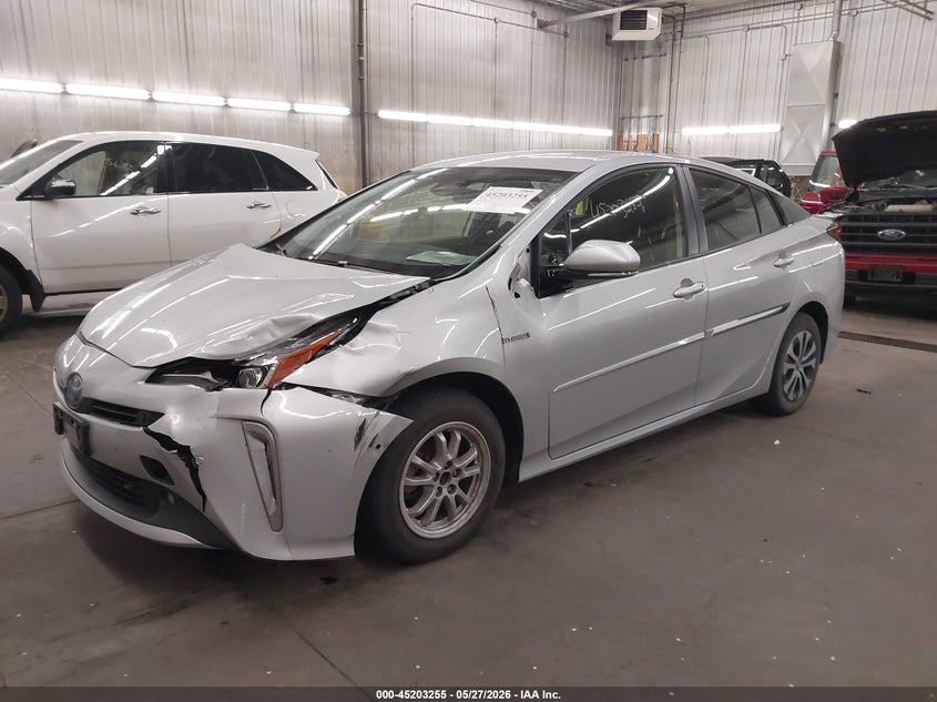 2019 Toyota Prius VIN JTDL9RFU5K3011157 IAAI salvage auction — FRONT END, Salvage (Minnesota), sold $4,250 on 2026-07-28 (photo 2)