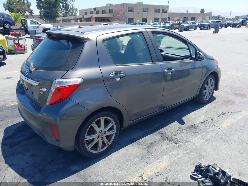 2012 Toyota Yaris VIN JTDKTUD34CD531310 IAAI salvage auction — NORMAL WEAR, Clear - Dealer Only (California), sold $2,400 on 2026-07-06 (photo 4)