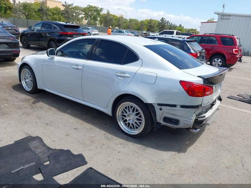 2008 Lexus Is 250 VIN JTHCK262682027181 IAAI salvage auction — REAR END, Salvage (California), sold $1,800 on 2026-07-20 (photo 3)