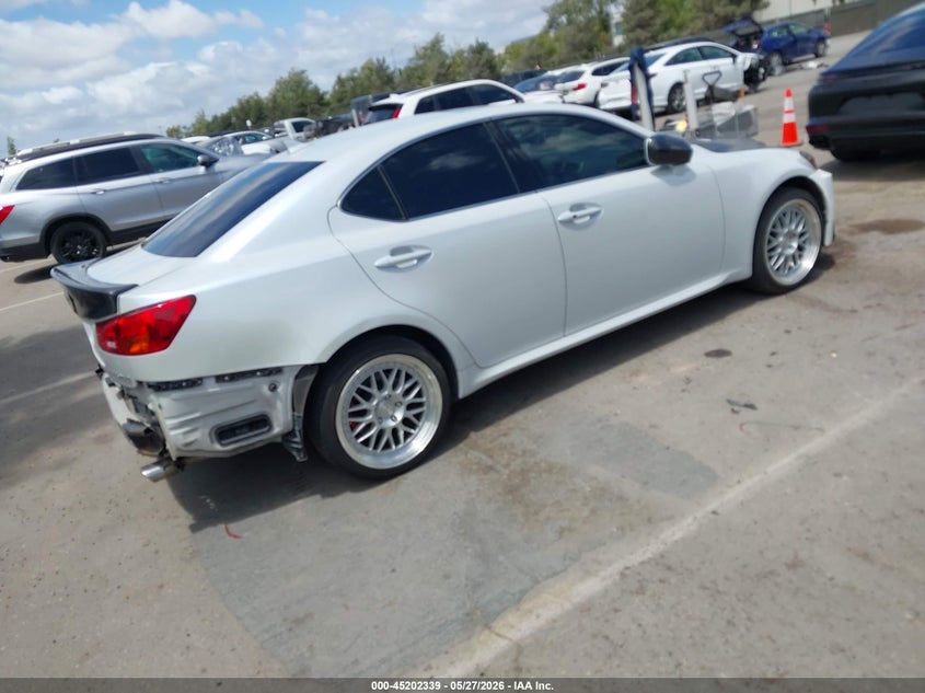 2008 Lexus Is 250 VIN JTHCK262682027181 IAAI salvage auction — REAR END, Salvage (California), sold $1,800 on 2026-07-20 (photo 4)