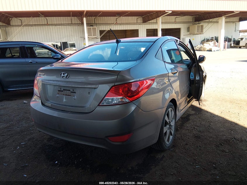 2014 Hyundai Accent VIN KMHCU4AE4EU765601 IAAI salvage auction — RIGHT SIDE, Salvage (Arizona), sold $775 on 2026-07-28 (photo 4)