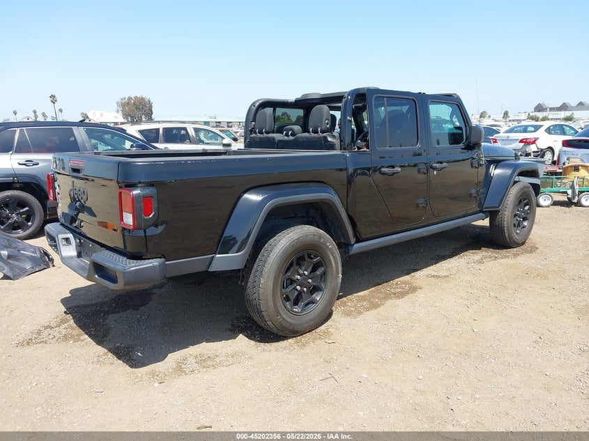 2021 Jeep Gladiator VIN 1C6HJTAGXML527648 IAAI salvage auction — ROOF, Clear (Arizona), sold $13,600 on 2026-07-29 (photo 4)