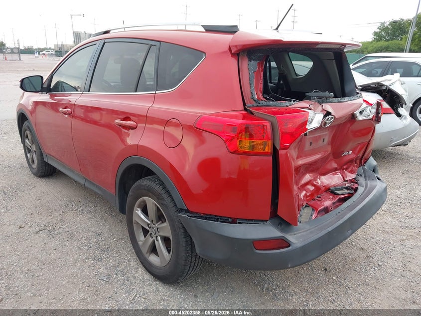 2015 Toyota Rav 4 VIN JTMWFREVXFJ038565 IAAI salvage auction — REAR END, Original (Texas), sold $5,250 on 2026-07-13 (photo 3)
