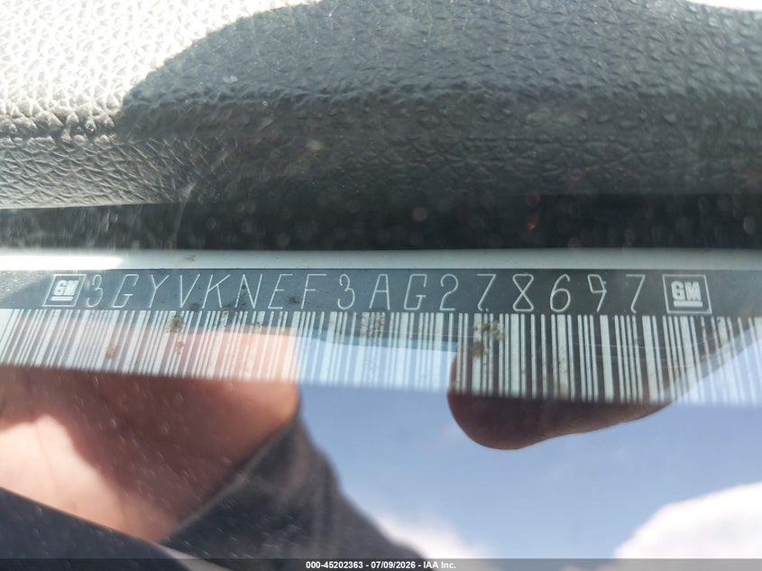 2010 Cadillac Escalade ext VIN 3GYVKNEF3AG278697 IAAI salvage auction — BIO HAZARD, Repossessed (Missouri), sold $25 on 2026-07-31 (photo 9)