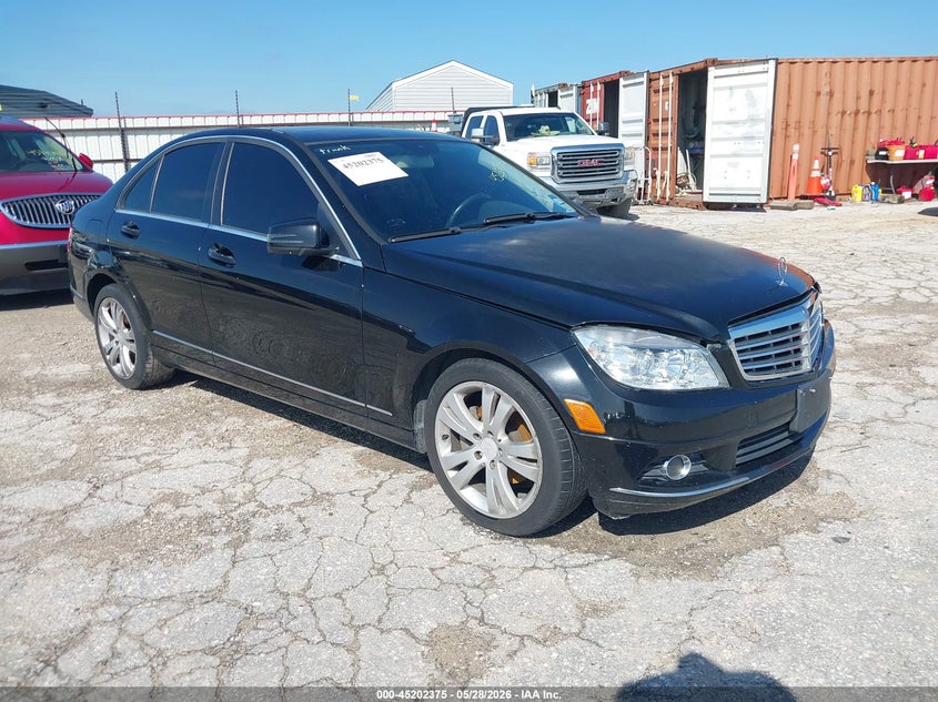 2011 Mercedes-benz C class VIN WDDGF5EB1BR158498 IAAI salvage auction — LEFT FRONT, Original (Texas), sold $400 on 2026-08-04 (photo 1)