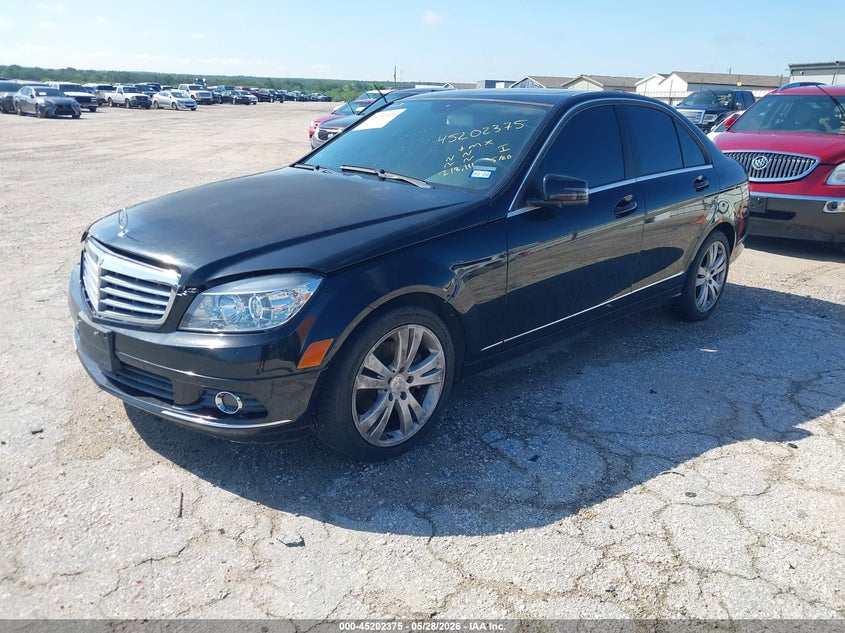 2011 Mercedes-benz C class VIN WDDGF5EB1BR158498 IAAI salvage auction — LEFT FRONT, Original (Texas), sold $400 on 2026-08-04 (photo 2)