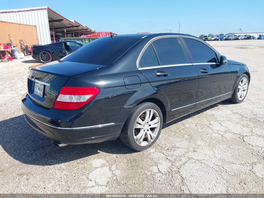 2011 Mercedes-benz C class VIN WDDGF5EB1BR158498 IAAI salvage auction — LEFT FRONT, Original (Texas), sold $400 on 2026-08-04 (photo 4)