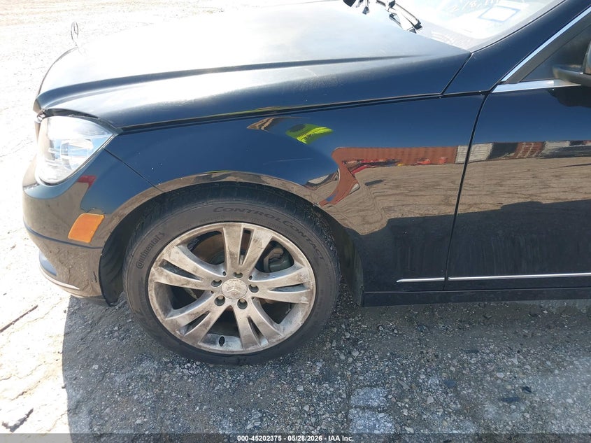 2011 Mercedes-benz C class VIN WDDGF5EB1BR158498 IAAI salvage auction — LEFT FRONT, Original (Texas), sold $400 on 2026-08-04 (photo 6)