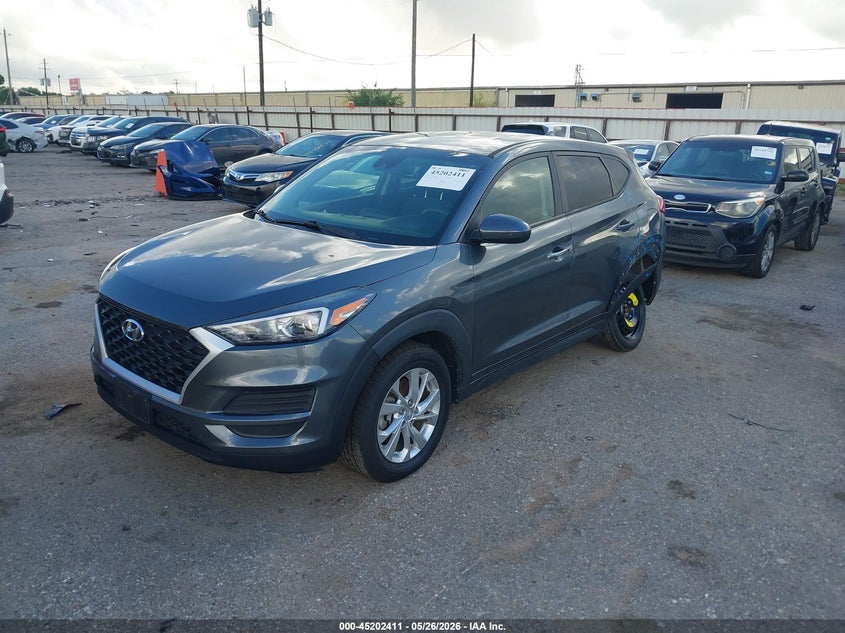 2021 Hyundai Tucson VIN KM8J23A40MU366066 IAAI salvage auction — LEFT REAR, Original (Texas), sold $6,950 on 2026-07-15 (photo 2)