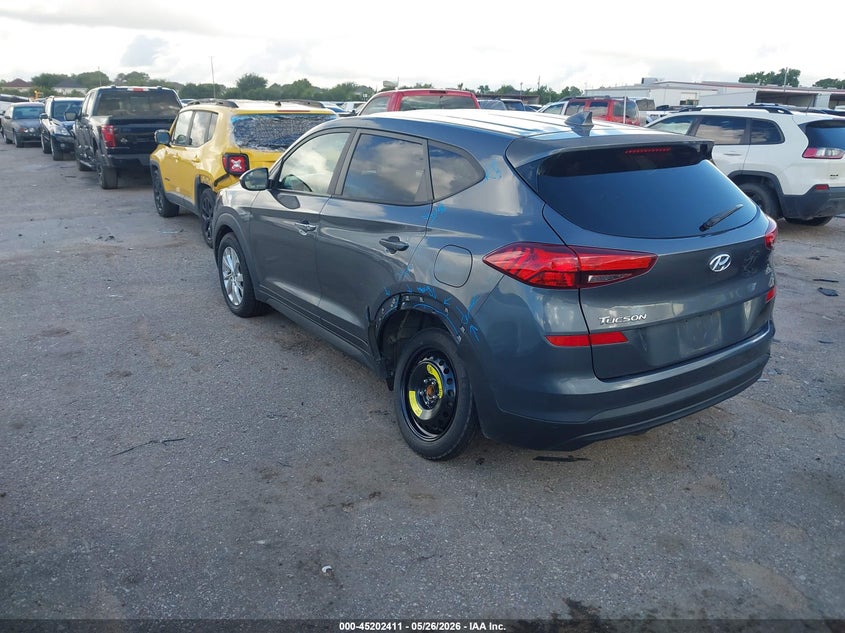 2021 Hyundai Tucson VIN KM8J23A40MU366066 IAAI salvage auction — LEFT REAR, Original (Texas), sold $6,950 on 2026-07-15 (photo 3)