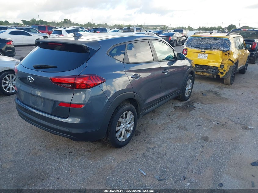 2021 Hyundai Tucson VIN KM8J23A40MU366066 IAAI salvage auction — LEFT REAR, Original (Texas), sold $6,950 on 2026-07-15 (photo 4)