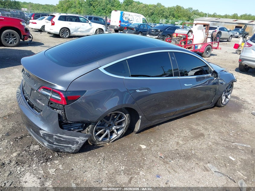 2019 Tesla Model 3 VIN 5YJ3E1EB8KF477326 IAAI salvage auction — FRONT END, Salvage Title, sold $4,300 on 2026-07-13 (photo 4)