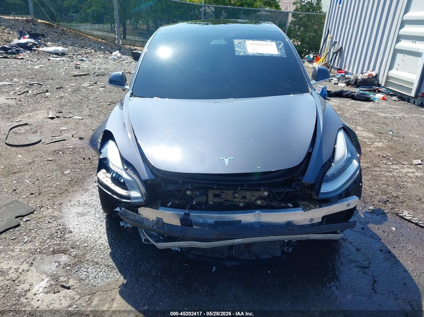 2019 Tesla Model 3 VIN 5YJ3E1EB8KF477326 IAAI salvage auction — FRONT END, Salvage Title, sold $4,300 on 2026-07-13 (photo 6)