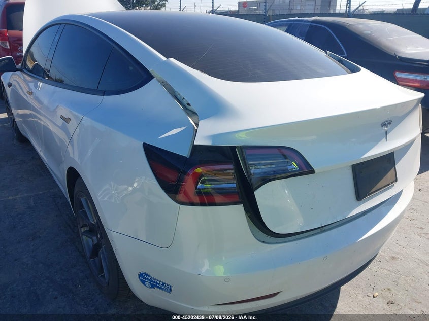 2021 Tesla Model 3 VIN 5YJ3E1EA1MF002756 IAAI salvage auction — REAR END, Clear (California), sold $4,700 on 2026-07-30 (photo 6)
