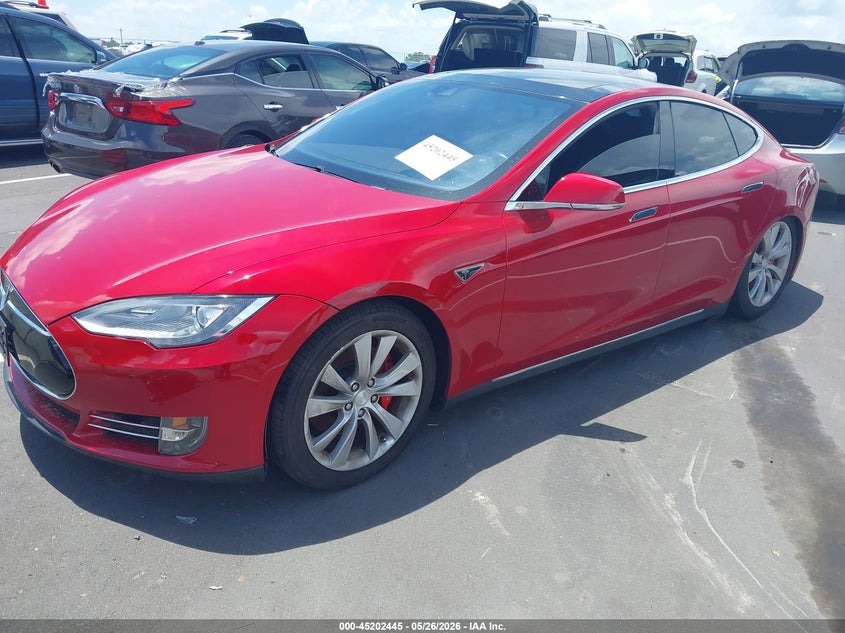 2016 Tesla Model s VIN 5YJSA1E48GF123659 IAAI salvage auction — NORMAL WEAR, Salvage Title, sold $2,850 on 2026-07-22 (photo 2)