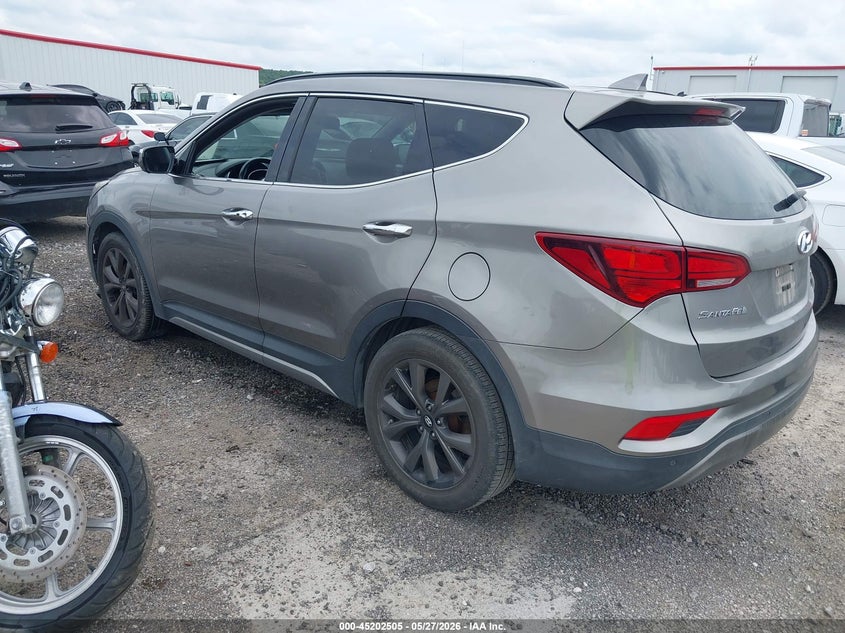 2018 Hyundai Santa fe VIN 5XYZW4LA2JG517751 IAAI salvage auction — RIGHT FRONT, Salvage Title, sold $3,350 on 2026-07-07 (photo 3)