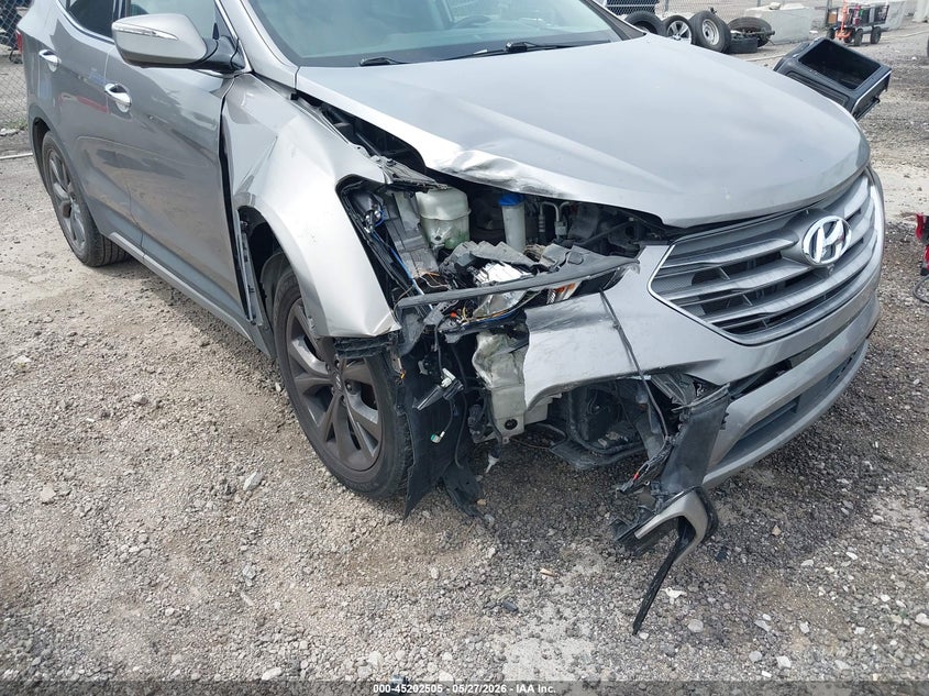 2018 Hyundai Santa fe VIN 5XYZW4LA2JG517751 IAAI salvage auction — RIGHT FRONT, Salvage Title, sold $3,350 on 2026-07-07 (photo 6)