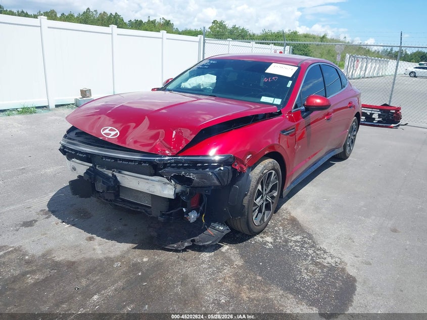 2024 Hyundai Sonata VIN KMHL64JA8RA370819 IAAI salvage auction — FRONT END, Salvage Title, sold $4,075 on 2026-07-13 (photo 2)