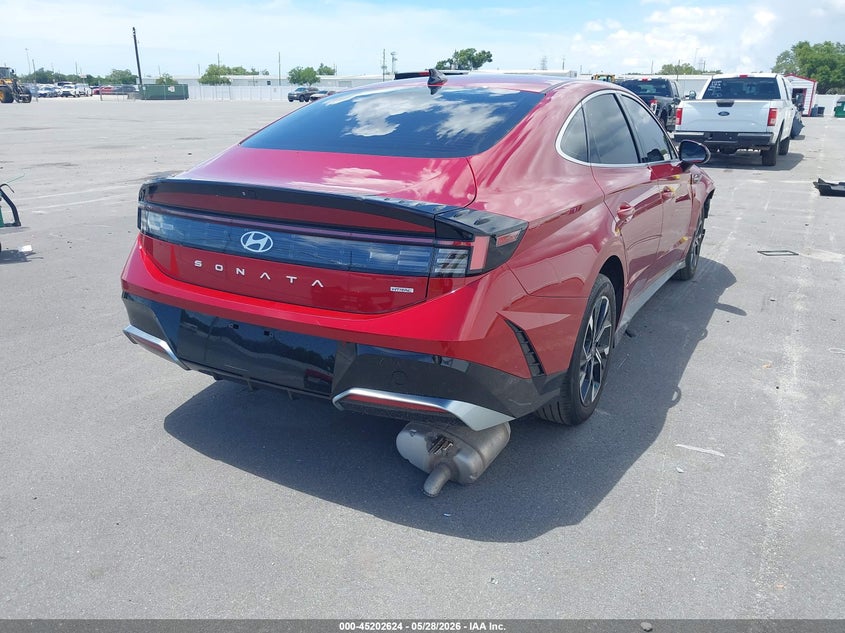 2024 Hyundai Sonata VIN KMHL64JA8RA370819 IAAI salvage auction — FRONT END, Salvage Title, sold $4,075 on 2026-07-13 (photo 4)