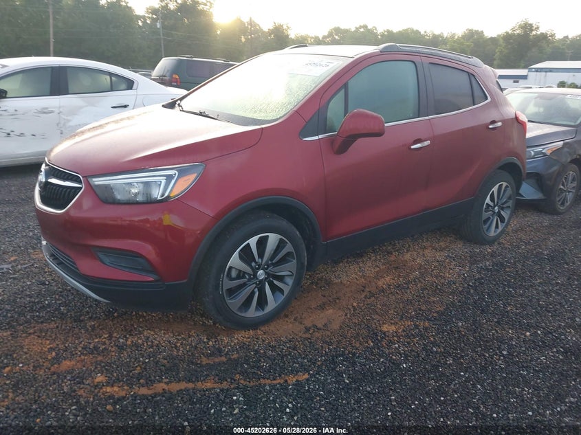2021 Buick Encore VIN KL4CJASBXMB318629 IAAI salvage auction — REAR END, Salvage Title, sold $3,100 on 2026-07-16 (photo 2)