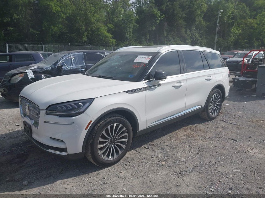2022 Lincoln Aviator VIN 5LM5J7XC7NGL02677 IAAI salvage auction — FRONT END, Salvage (Virginia), sold $14,100 on 2026-07-31 (photo 2)