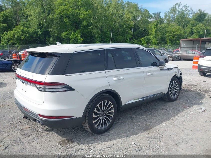 2022 Lincoln Aviator VIN 5LM5J7XC7NGL02677 IAAI salvage auction — FRONT END, Salvage (Virginia), sold $14,100 on 2026-07-31 (photo 4)