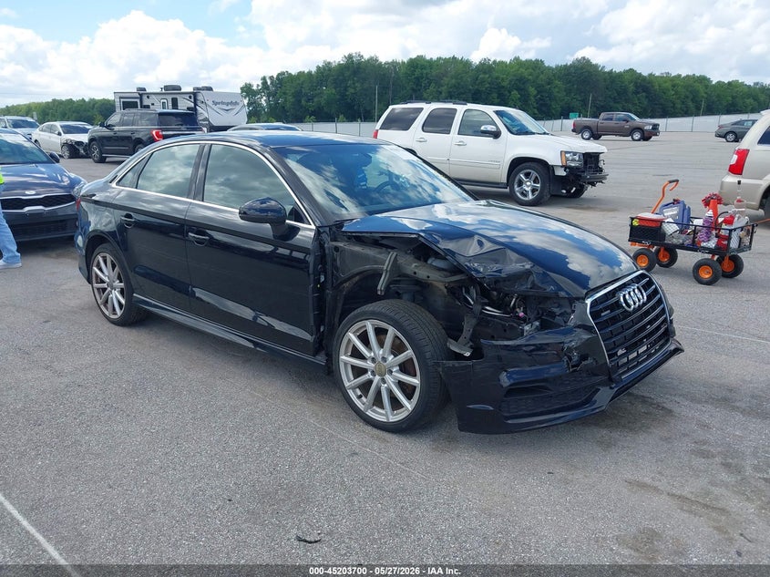2015 Audi A3 VIN WAUKFGFF9F1007055 IAAI salvage auction — FRONT END, Salvage Title, sold $1,450 on 2026-07-20 (photo 1)