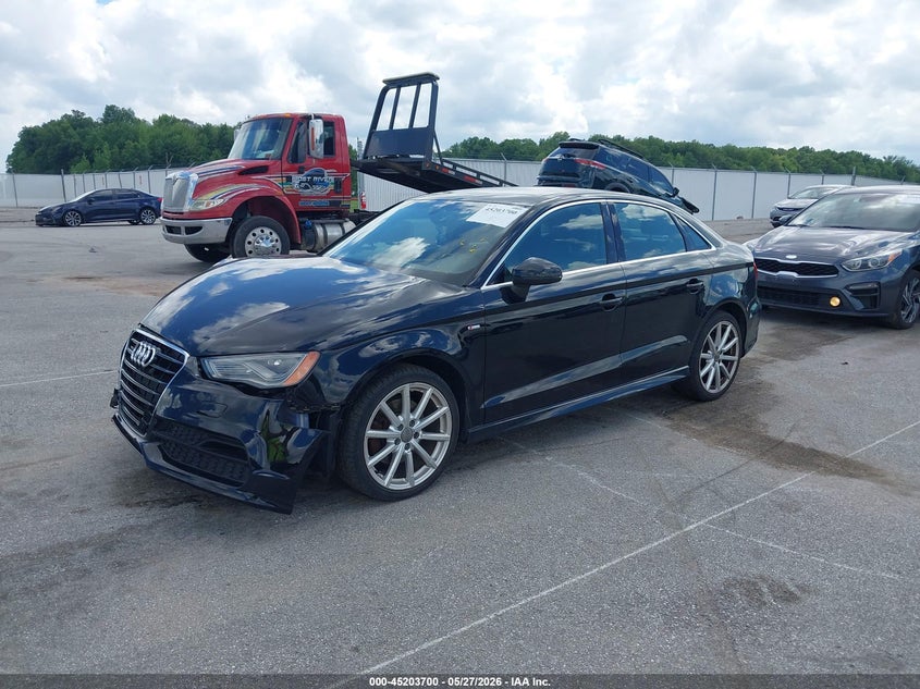 2015 Audi A3 VIN WAUKFGFF9F1007055 IAAI salvage auction — FRONT END, Salvage Title, sold $1,450 on 2026-07-20 (photo 2)