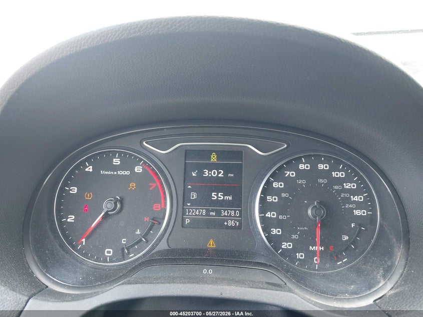 2015 Audi A3 VIN WAUKFGFF9F1007055 IAAI salvage auction — FRONT END, Salvage Title, sold $1,450 on 2026-07-20 (photo 7)